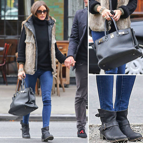 fur-vest-skinny-jeans-booties-flats-olivia-palermo