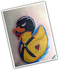 BDSM-tattoo-duck