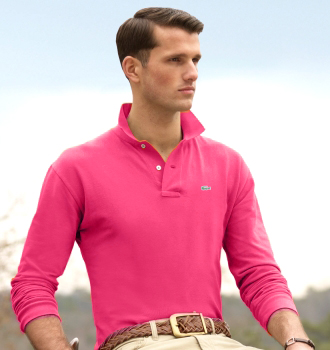 Lacoste-Men-Long-Classic-Polo-Magenta-Pink